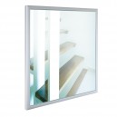 HVH Spiegelheizung mit Alurahmen. Leistung: 300 Watt. Grösse: 60x60x2 cm